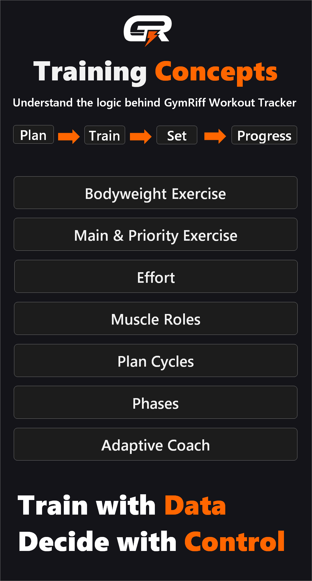 GymRiff training concept guide preview